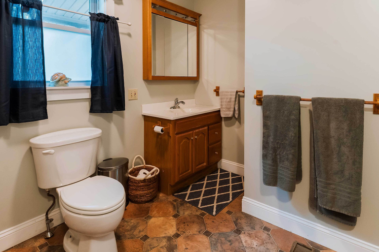Bathroom 3, Waterfront Sebec Lake Home w/ Yard + Fire Pit, Piscataquis