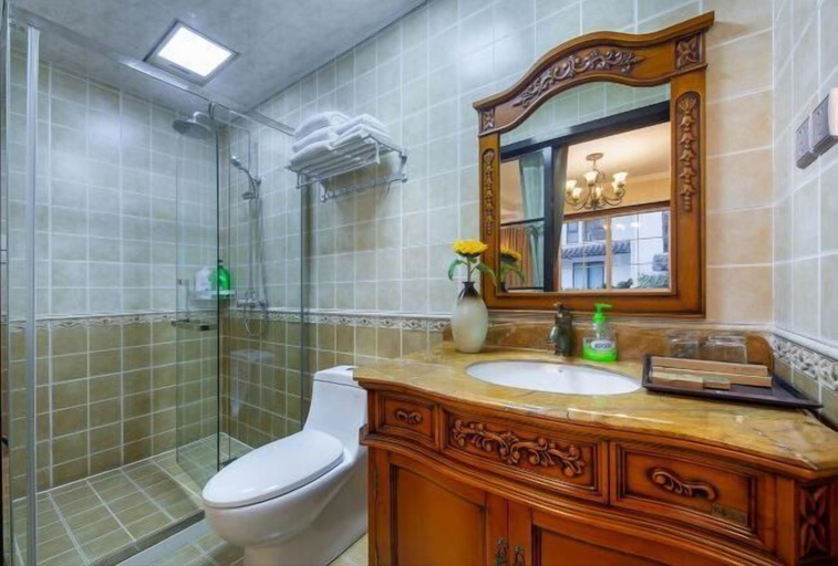Bathroom 3, Qingyi Holiday Hostel, Hangzhou