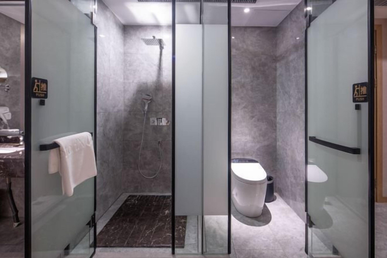 Bathroom 2, Tianmu Lake Xhotel Tencent Cloud Smart Hotel, Changzhou