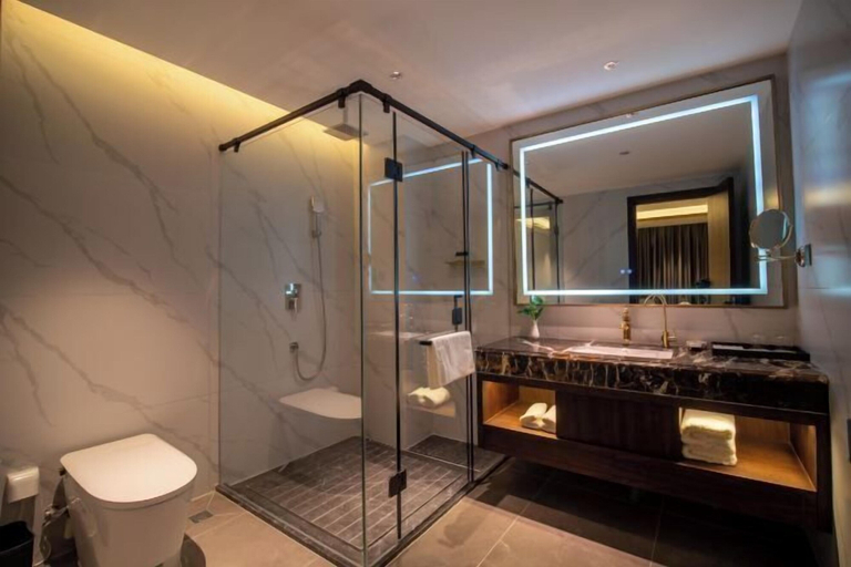 Bathroom, Niu De Cao Hotel, Hengshui