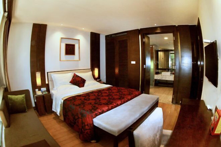 Bedroom 2, Yichun Jing'an · Changlv Qinlu Jiuling Hot Spring Hotel (Kuangzhong Garden), Yichun