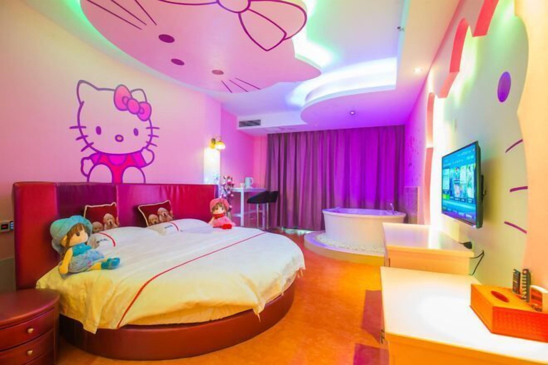Bedroom 3, Kezhilian Theme Hotel, Xishuangbanna Dai