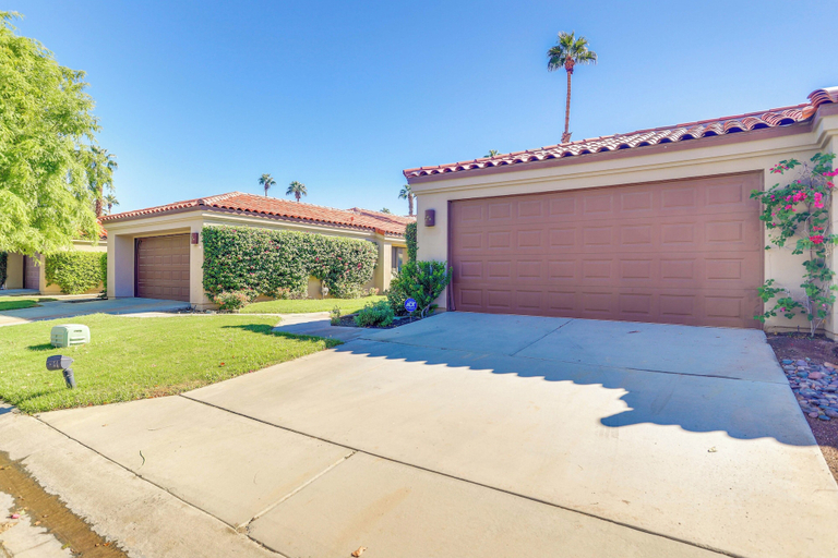 Exterior & Views 2, Patio + Resort Amenities: Palm Desert Escape, Riverside