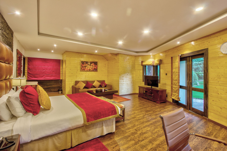 Bedroom 4, Span Resort & Spa, Manali - A Luxury Riverside Resort, Kullu