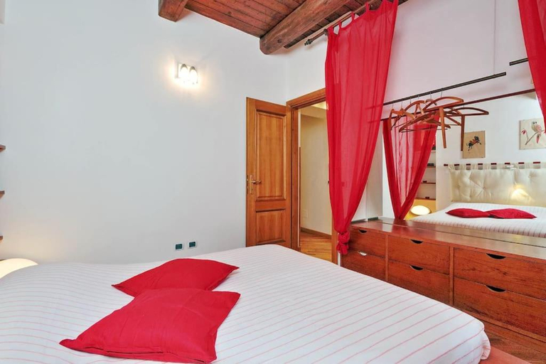 Bedroom 2, the red apartment, Rome
