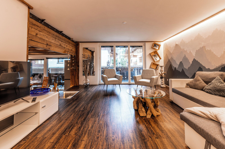 Living area 2, Apartment KANNE village center Zermatt, Visp