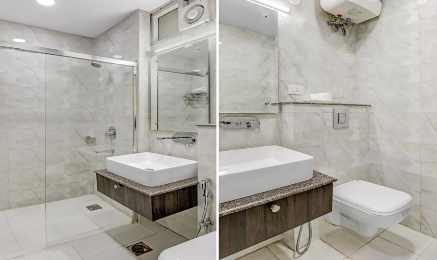 Bathroom 4, Treebo Sai Village Gold Souk - Sec 43, Gurgaon