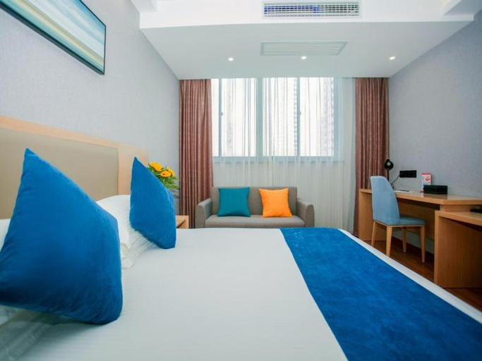 Bedroom 3, GreenTree Inn Nantong Haian Mingzhu City Express, Nantong