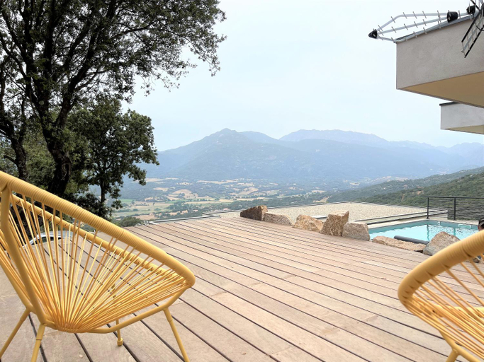 Balcony/terrace, Villa Cupabia vue mer, Corse-du-Sud