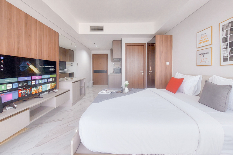 Bedroom 3, Good Place and Comfy Studio Apartment at The Smith Alam Sutera By Travelio, Tangerang