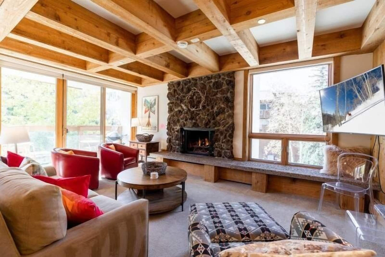 Living room, Treetops Condo Short Walk to Base of Eagle Bahn Gondola by RedAwning, Eagle