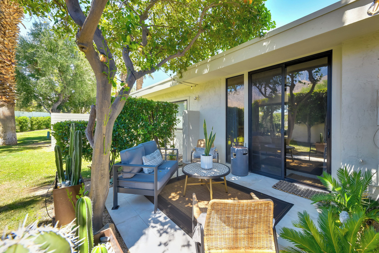 Exterior & Views 2, Chic Palm Springs Condo w/ Pool, Patio & Fire Pit, Riverside