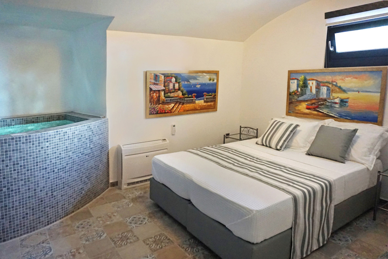 Bedroom 2, Golden Moments Luxury Stone Villas., South Aegean