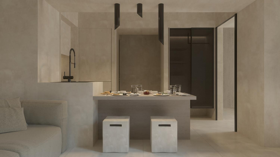 Bathroom 4, Akrogiali Beach Hotel Apartments, Crete