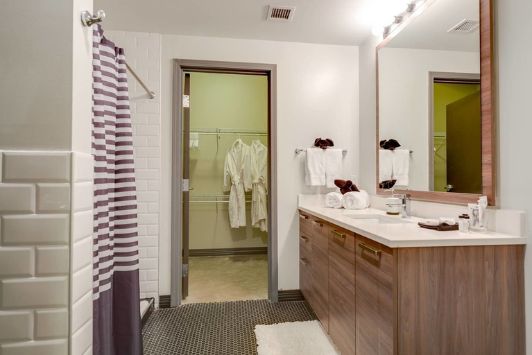 Bathroom 3, 3 Bedroom Unit in Downtown Dallas with Pool & Gym, Dallas