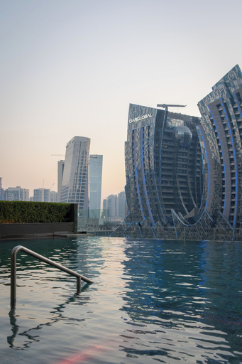 Exterior & Views, Waves - Comfort and Style in a 21st-Floor Studio With View, Dubai