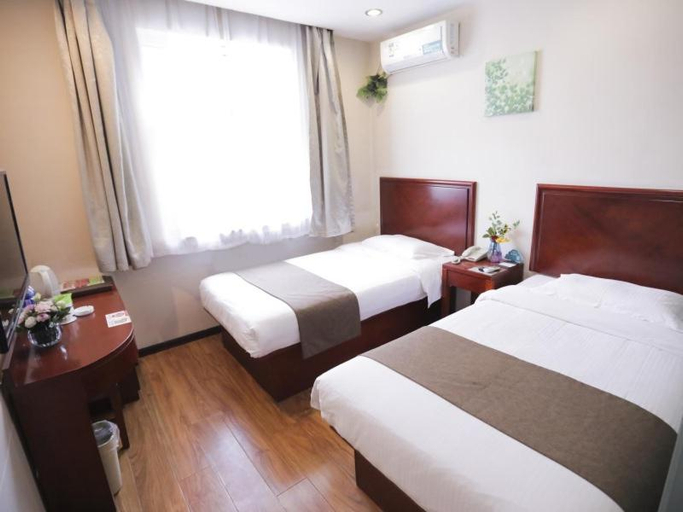 Bedroom 2, GreenTree Inn Baoding Sanfeng Road Agricultural University Shell Hotel, Baoding