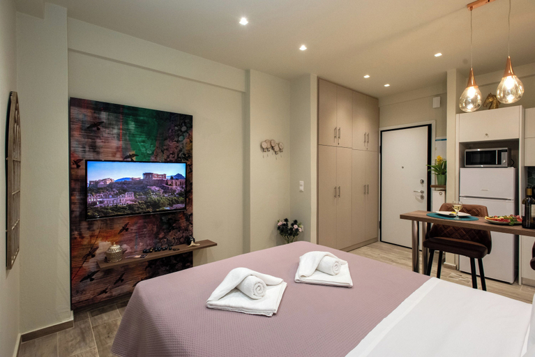 Bedroom 2, Romantic Studio under Acropolis, Attica
