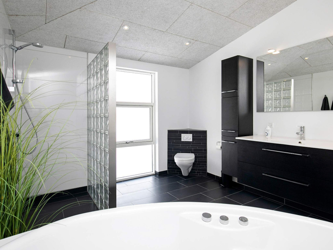 Bathroom 3, Peaceful Holiday Home in Blavand Denmark With Terrace, Varde