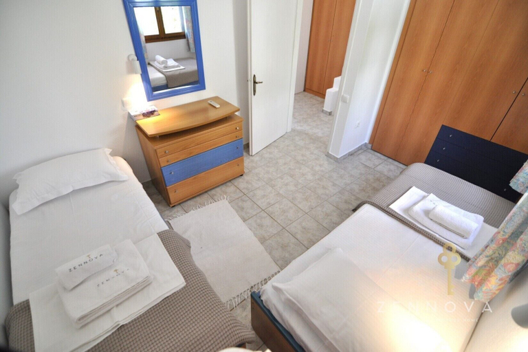 Bedroom 2, Zennova 43 Pirgadikia Sky & Sea Home, Central Macedonia