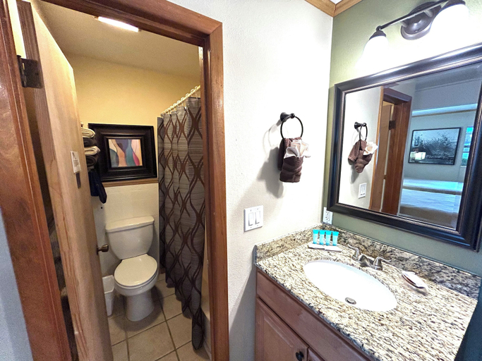 Bathroom 4, Hunter's Friend Resort near Table Rock Lake, Stone