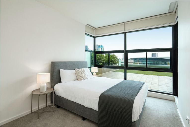 Bedroom 3, Waterfront Melbourne Apartments, Melbourne