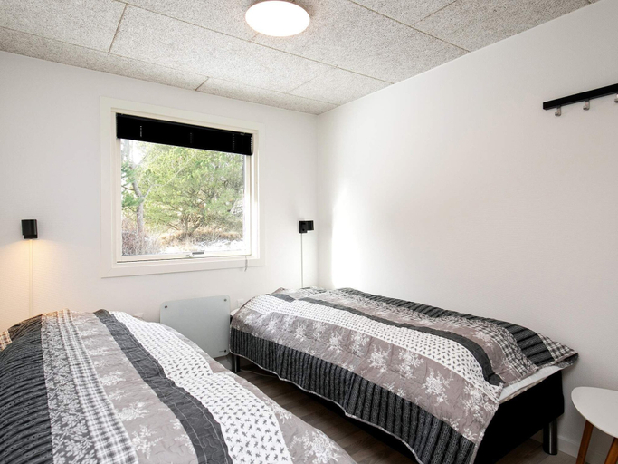 Bedroom 2, Peaceful Holiday Home in Blavand Denmark With Terrace, Varde