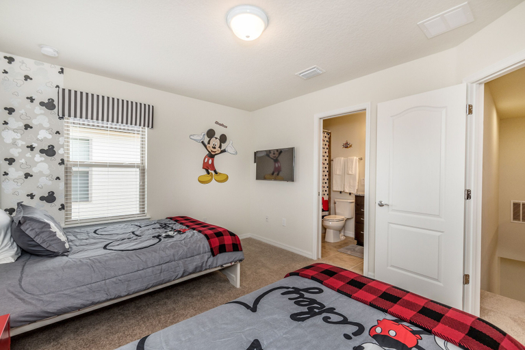 Bedroom 3, Large Villa W/private Pool & Game Room! Waterpark, Osceola