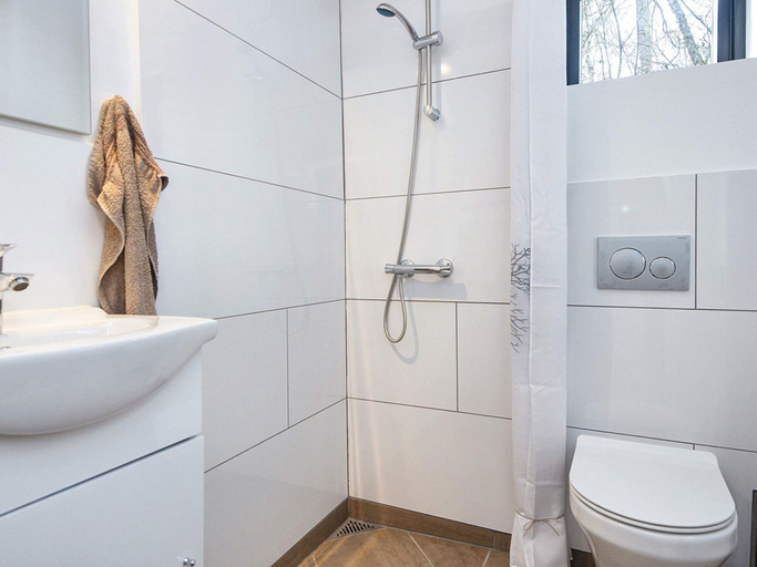 Bathroom, 5 Star Holiday Home in Hovborg, Vejen