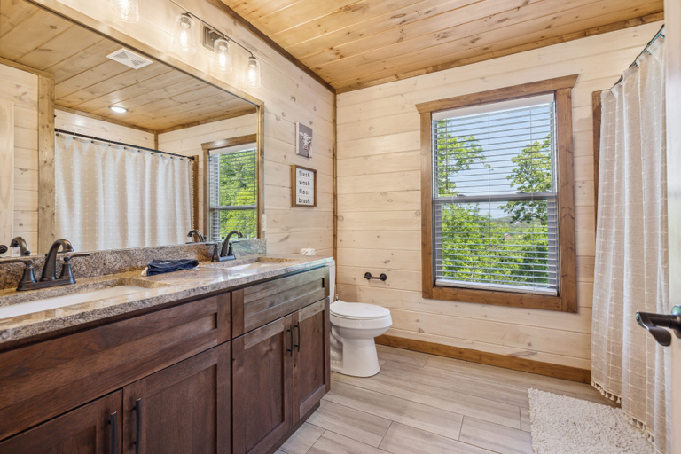 Bathroom 4, Hilltop Dreamin' 4 Bedroom Cabin by RedAwning, Sevier