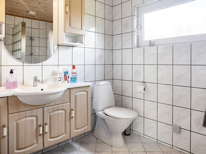 Bathroom, 5 Person Holiday Home in Asaa, Brønderslev