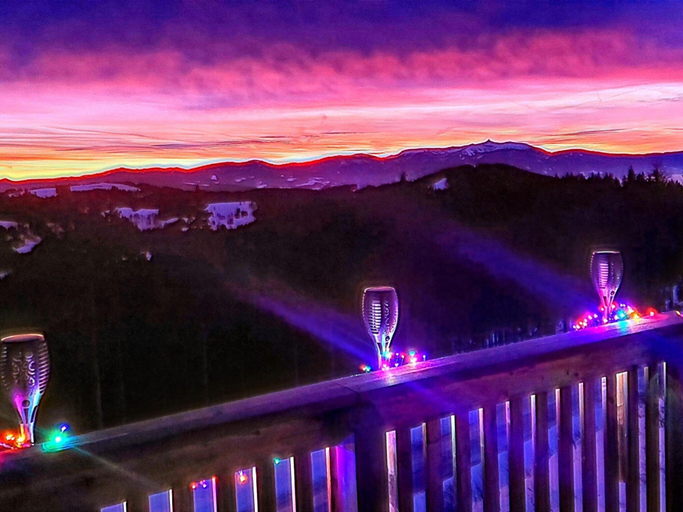 View from property 5, Chalet in Bad Leonhard Near Klippitztorl Slopes, Wolfsberg