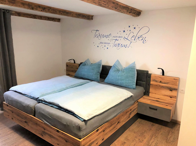 Bedroom 4, Tranquil Apartment in Polling With Terrace, Sankt Veit an der Glan