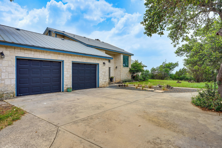 Exterior & Views 2, Modern Fischer House w/ Deck, Fire Pit & Hot Tub!, Comal