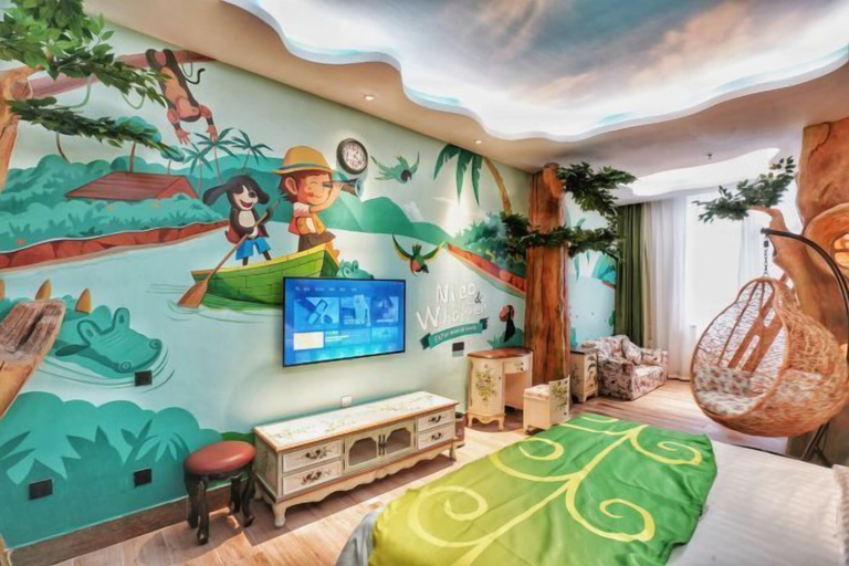 Bedroom 3, Europark Ocean Culture Theme Hotel, Fuzhou