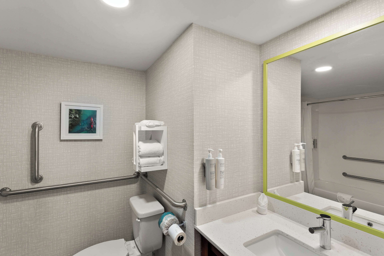 Bathroom 4, Hampton Inn Bridgeport/Clarksburg, Harrison