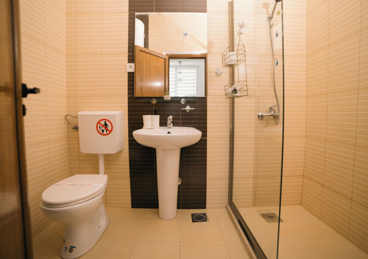 Bathroom, Deluxe Studio Apartment with Sea view