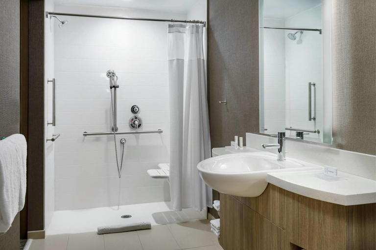 Bathroom 5, SpringHill Suites Belmont Redwood Shores, San Mateo