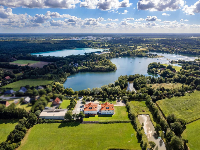 Aerial view 5, No. 7 Lake View Modern Retreat, Aurich