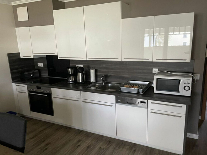 Private kitchen, Apartment With Balcony on the Upper Floor, Vorpommern-Rügen