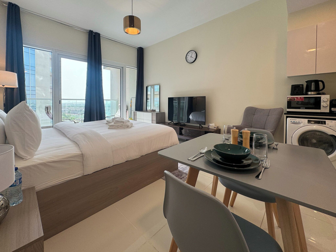 Bedroom 3, Modern Studio in Virdis Damac Hills 2, Dubai
