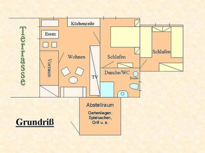 Floor plan, Holiday Home by the Forest, Erzgebirgskreis