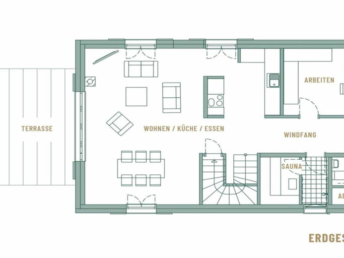 Floor plan 4, Thatched Villa With Sauna and Fireplace, Vorpommern-Rügen