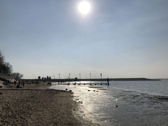 Beach, Villa Wonderful Dangast in the North Sea Park, Friesland