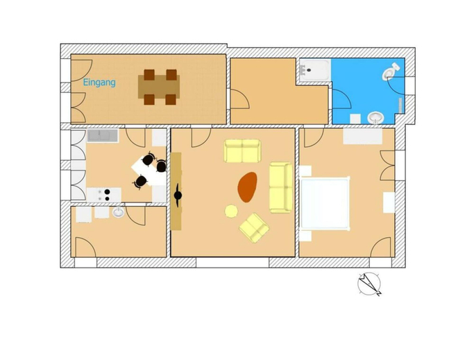 Floor plan, H a r m o n i e - Country House "An der Oste", Stade