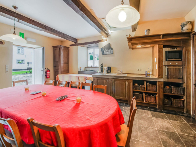 Dining 4, Heritage Holiday Home in Gouvy With Fenced Garden, Luxembourg