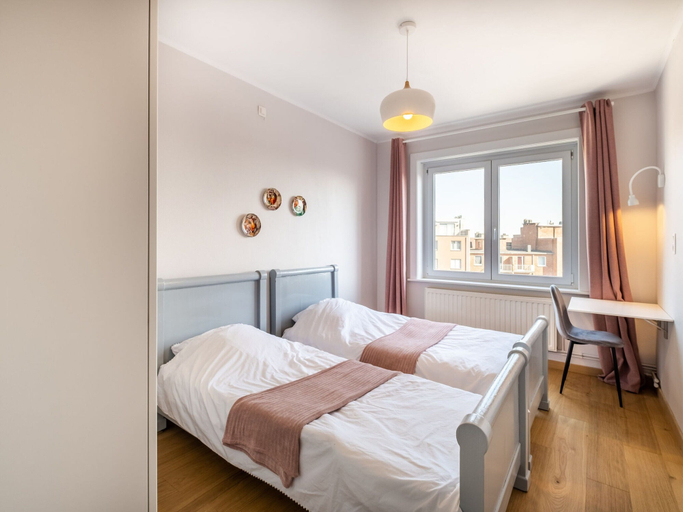Bedroom 2, Apartment in Belgium Near the Beach, West-Vlaanderen