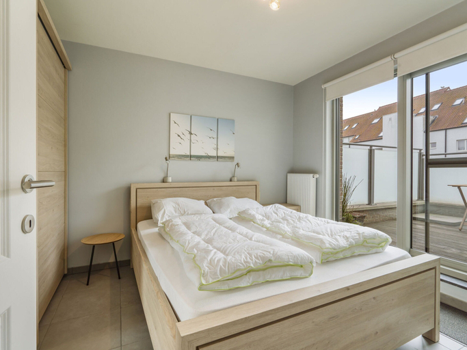 Bedroom 2, Pleasant Apartment Near the Seafront, West-Vlaanderen
