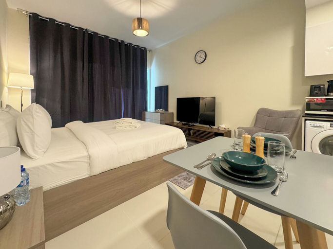 Bedroom 4, Modern Studio in Virdis Damac Hills 2, Dubai