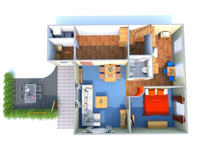 Floor plan, Holiday Apartment "kati", Vorpommern-Rügen
